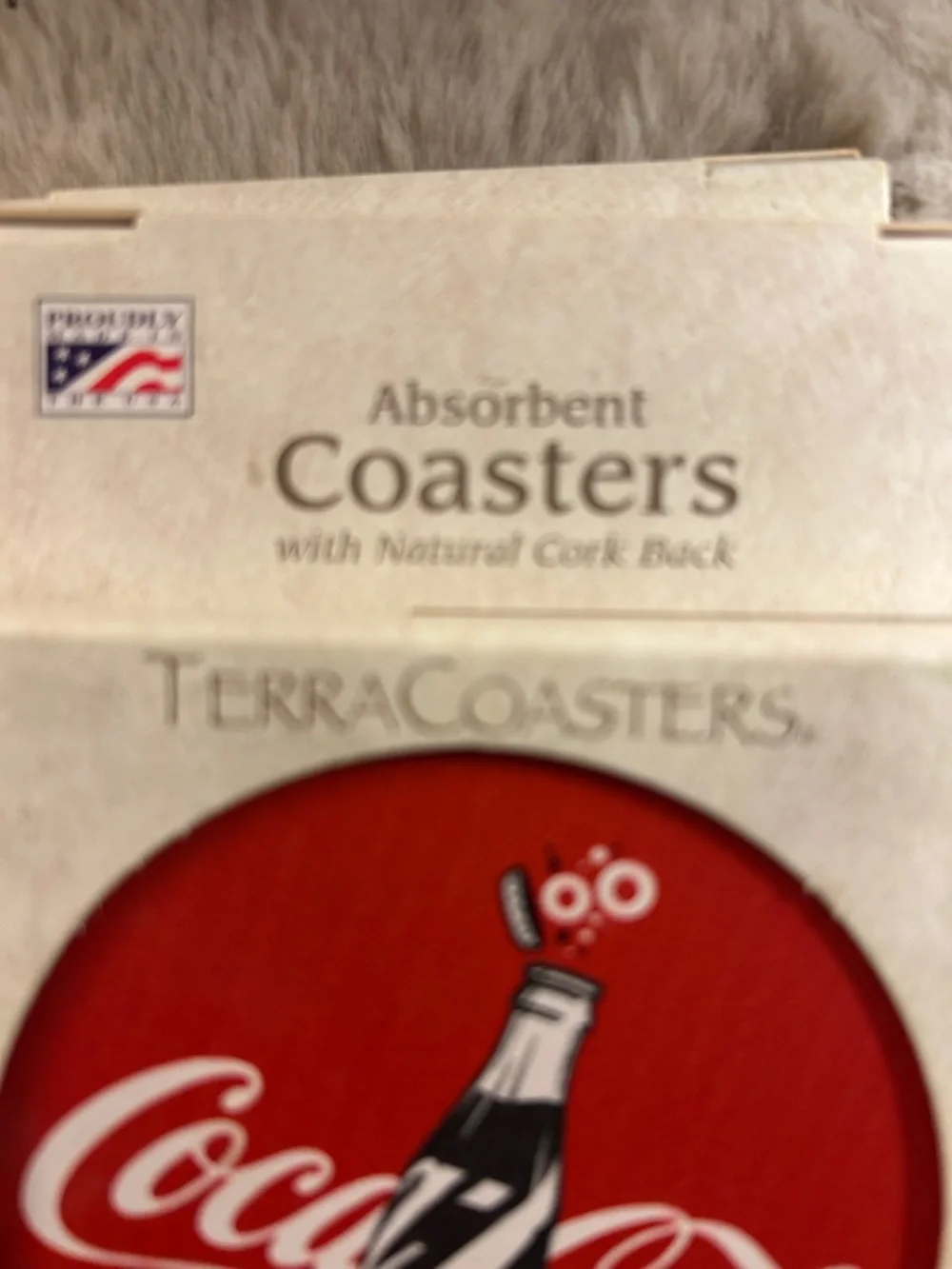 50%off w❤️ vintage 3Coca-Cola terracotta coasters NWT